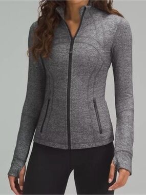 Lululemon Define Jacket Full Zip Up Heathered Grey size 4